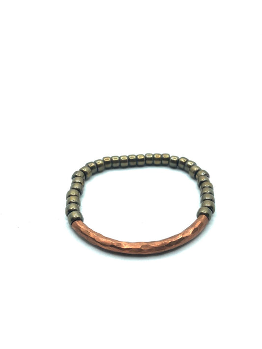 Copper And Beaded Bracelet - The Western Kings Empire