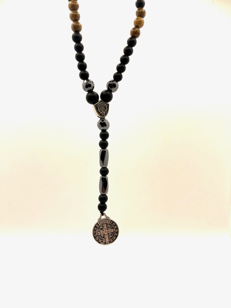 ST. Christopher Beaded Necklace - The Western Kings Empire